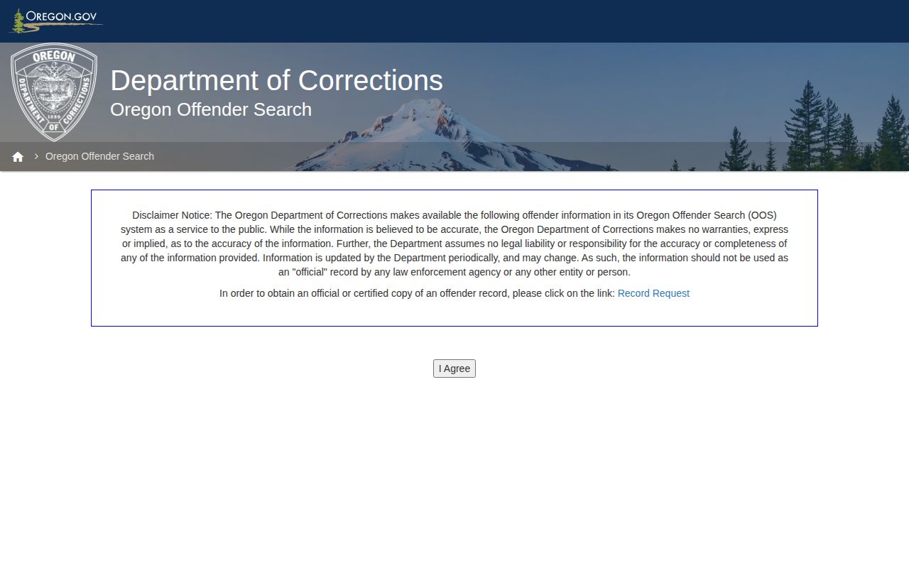 Oregon offender search for Wheeler County released inmates