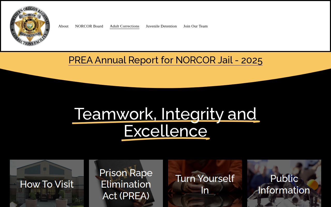 Wheeler County released inmate information from NORCOR Adult Corrections